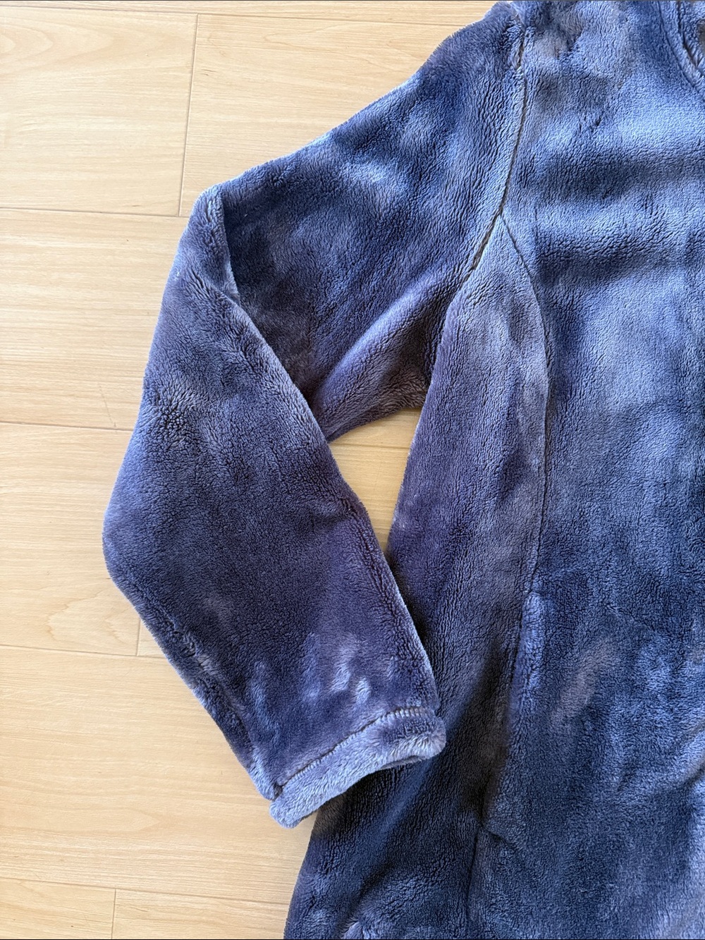 32 DEGREES WOMENS PLUSH FAUX FUR FULL ZIP JACKET SIZE LARGE BLUE GRAY COLORWAY - Picture 5 of 14